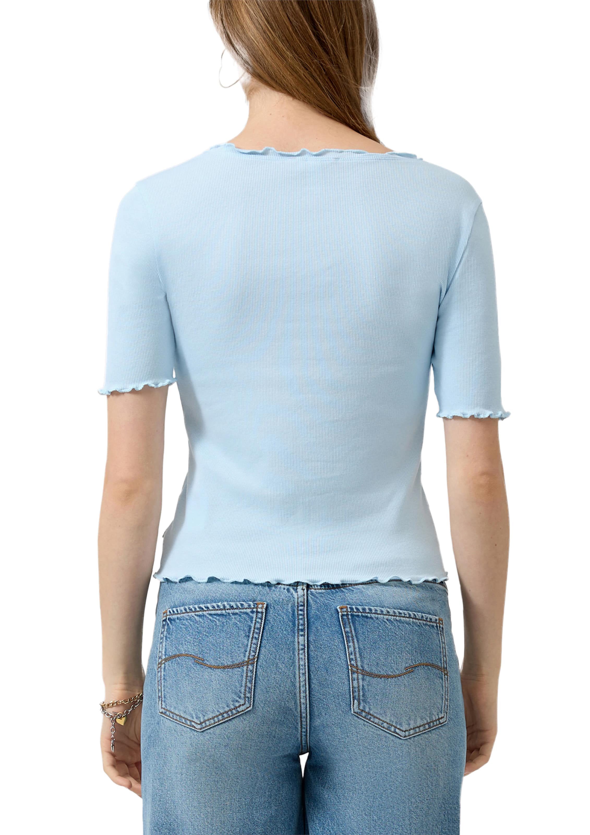 QS Gebreid vest in Blauw