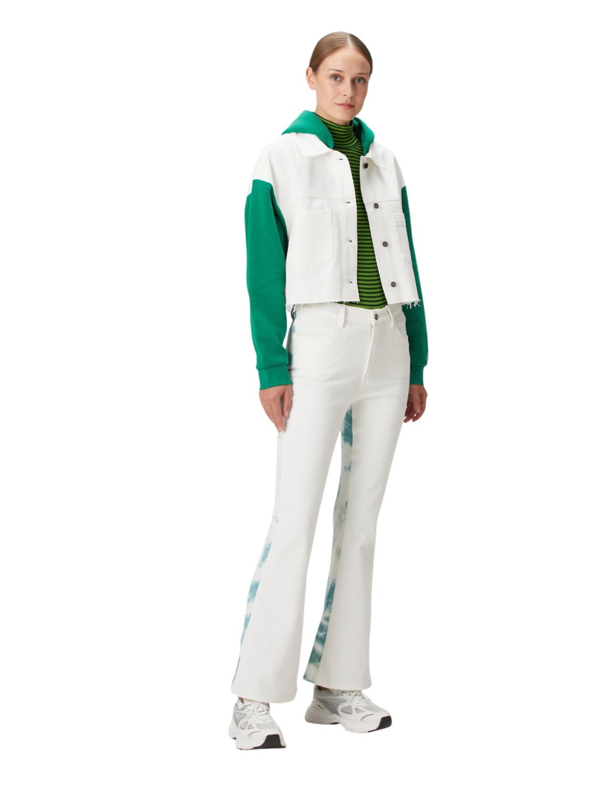 BASSIGUE Flared Pants in White