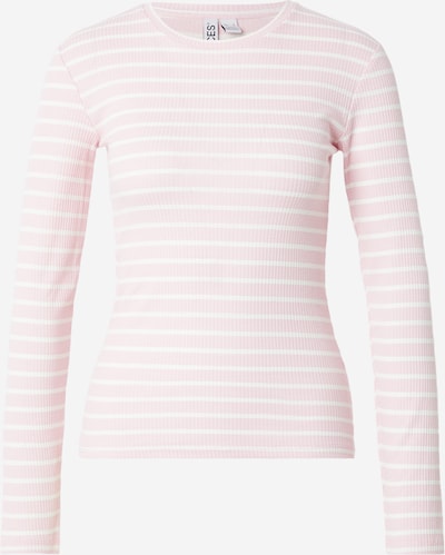 Marškinėliai 'PCRUKA' iš PIECES, spalva – rožių spalva / balta, Prekių apžvalga