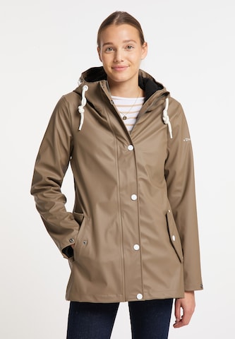 DreiMaster Maritim Weatherproof jacket in Brown: front