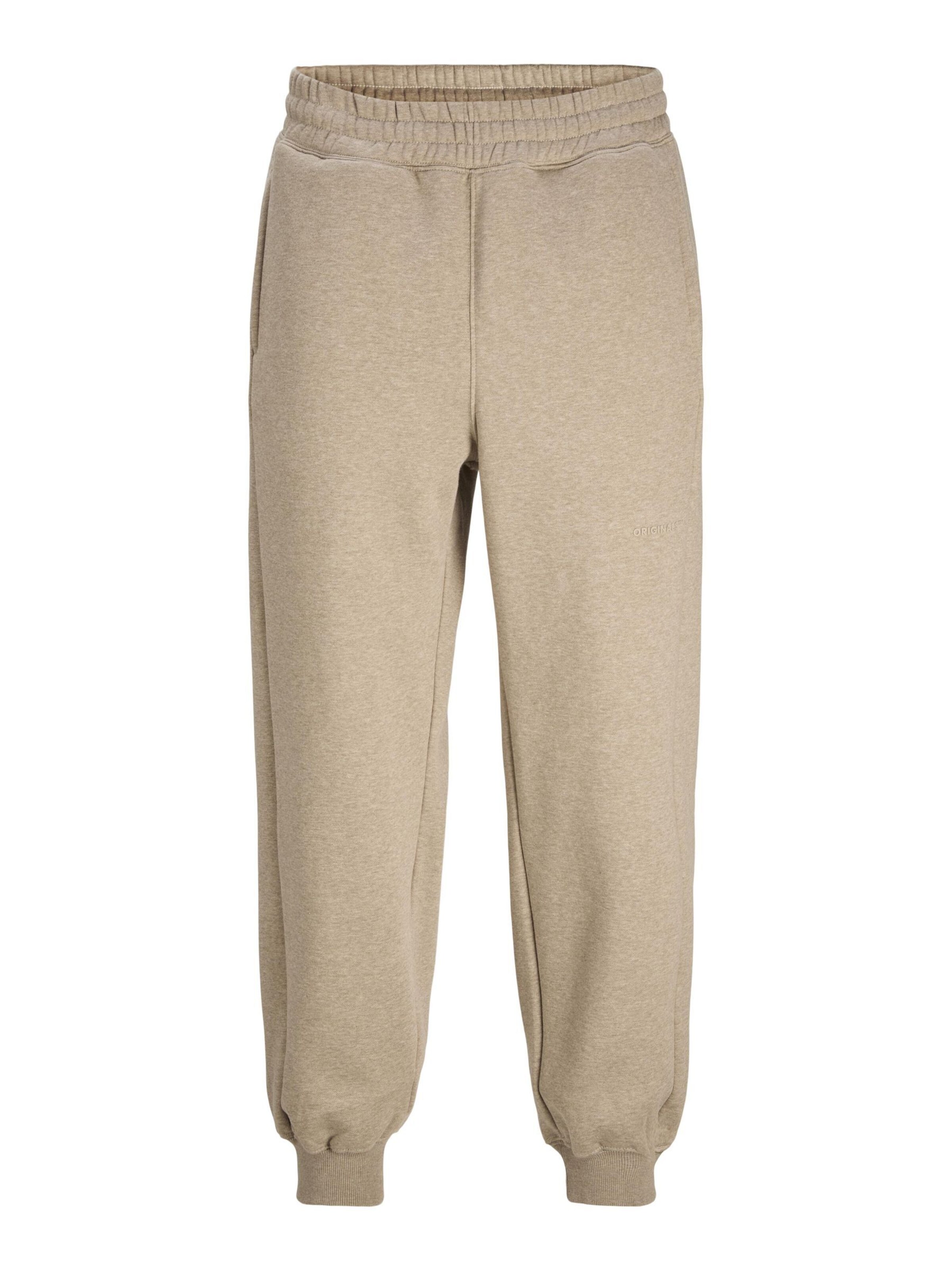JACK & JONES Tapered Broek in Beige: voorkant