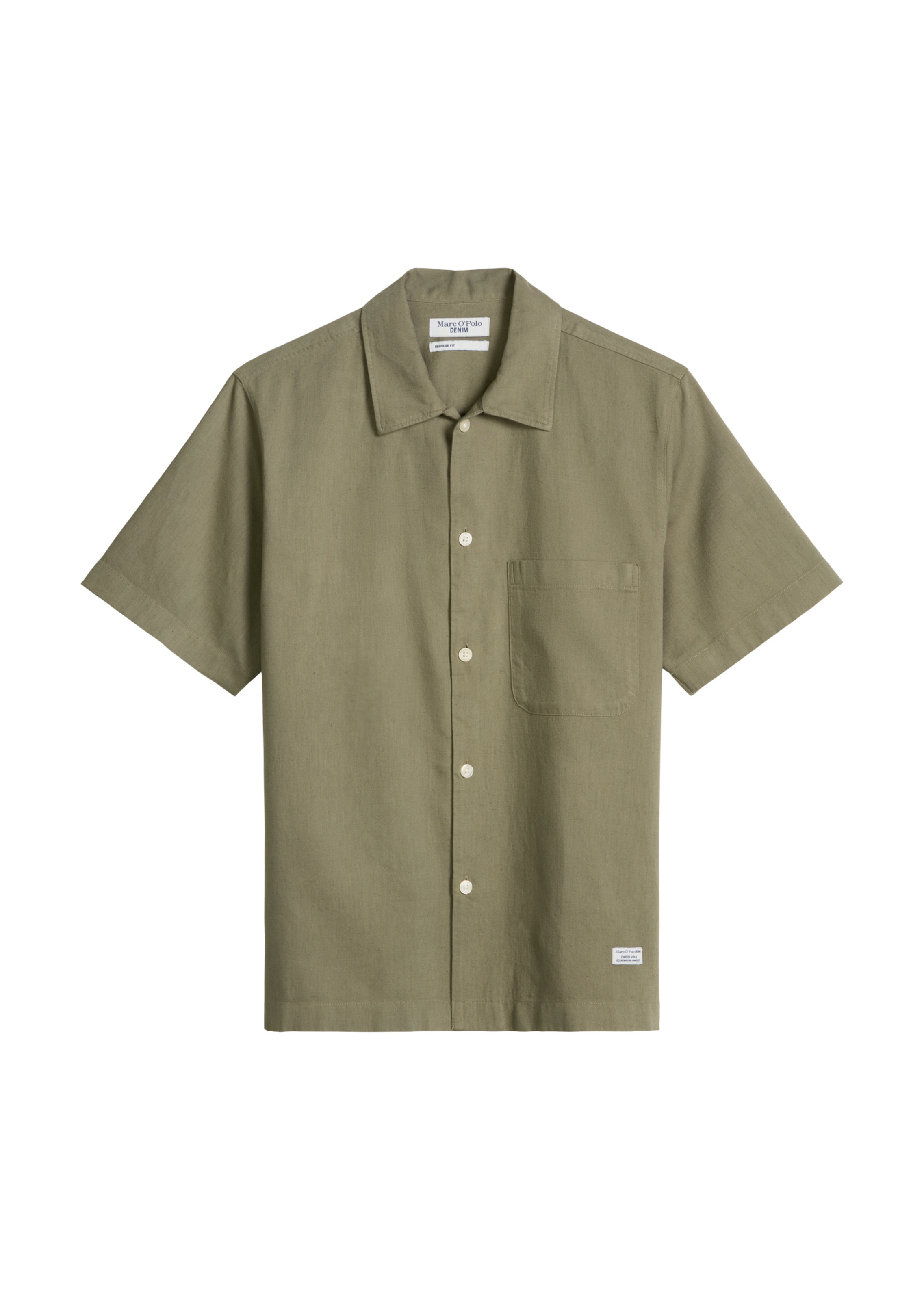Marc O'Polo DENIM Regular Fit Hemd in Grün: Vorderseite