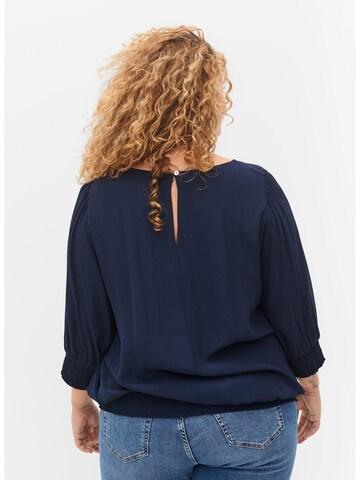 Zizzi Blouse 'Blach' in Blue