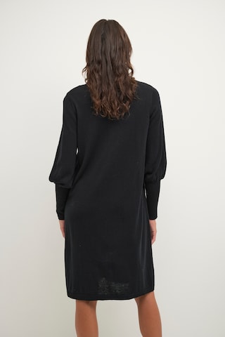 Cream Knitted dress 'Anva' in Black