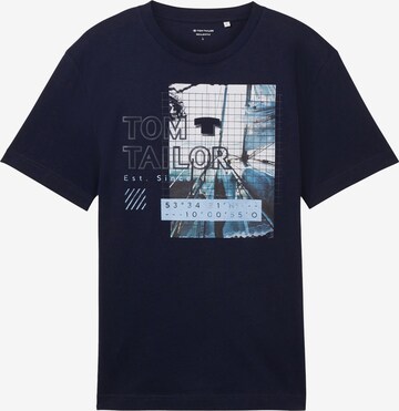 TOM TAILOR Shirt in Blue: front