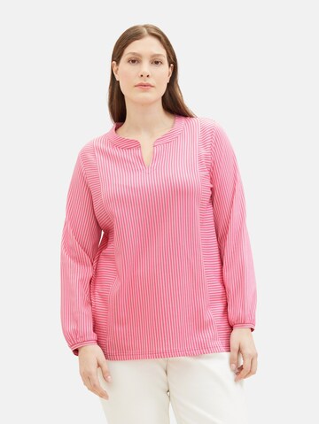 Camicia da donna di Tom Tailor Women + in rosa: frontale