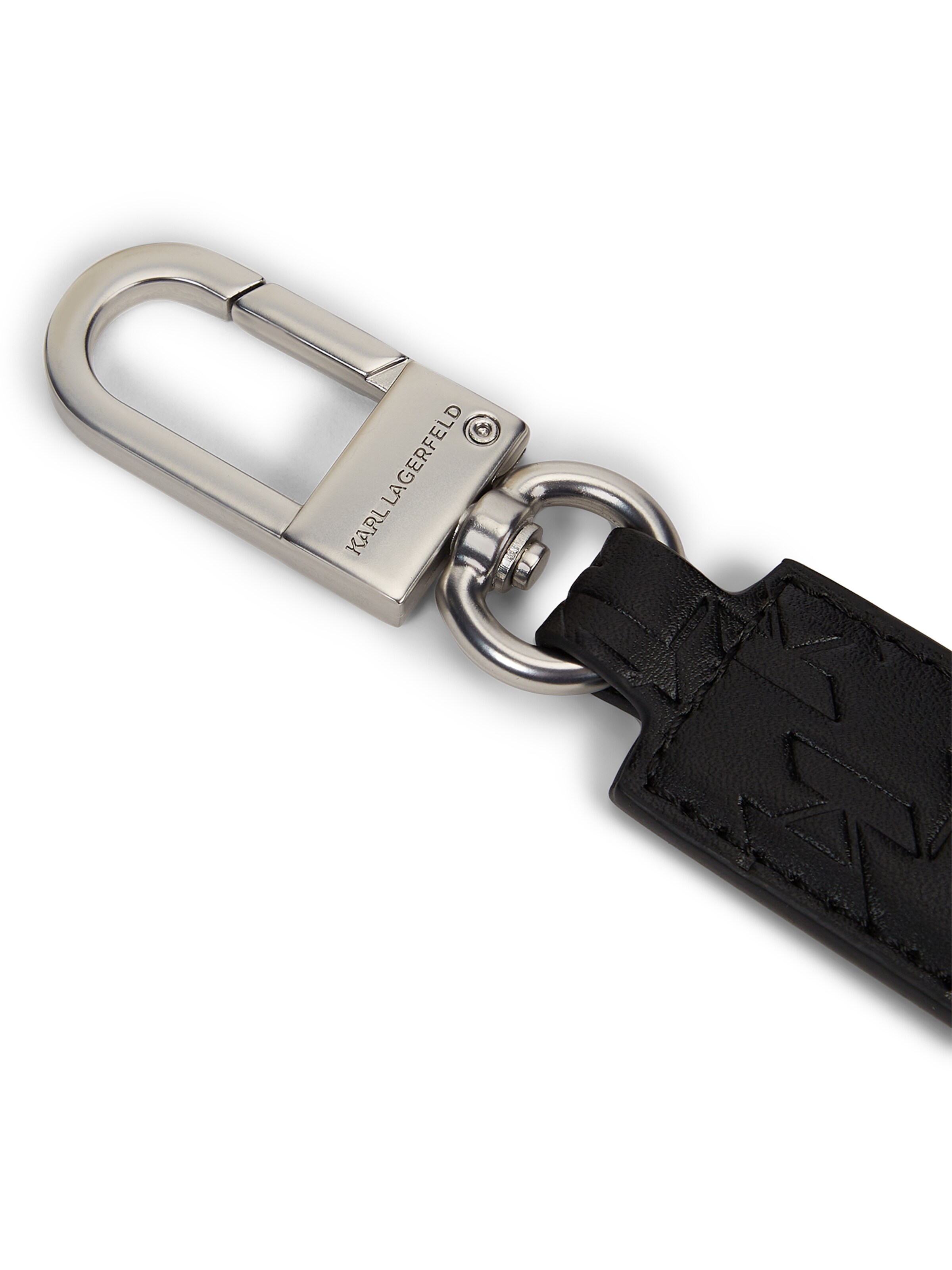 Porte-clés ' K/Monogram Geprägter Schlüsselanhänger ' Karl Lagerfeld en noir