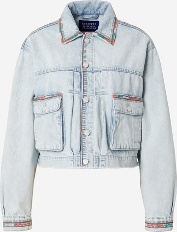 SCOTCH & SODA Between-Season Jacket 'SEA STAR' in Blue: front