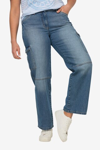 Angel of Style Loosefit Jeans in Blauw: voorkant