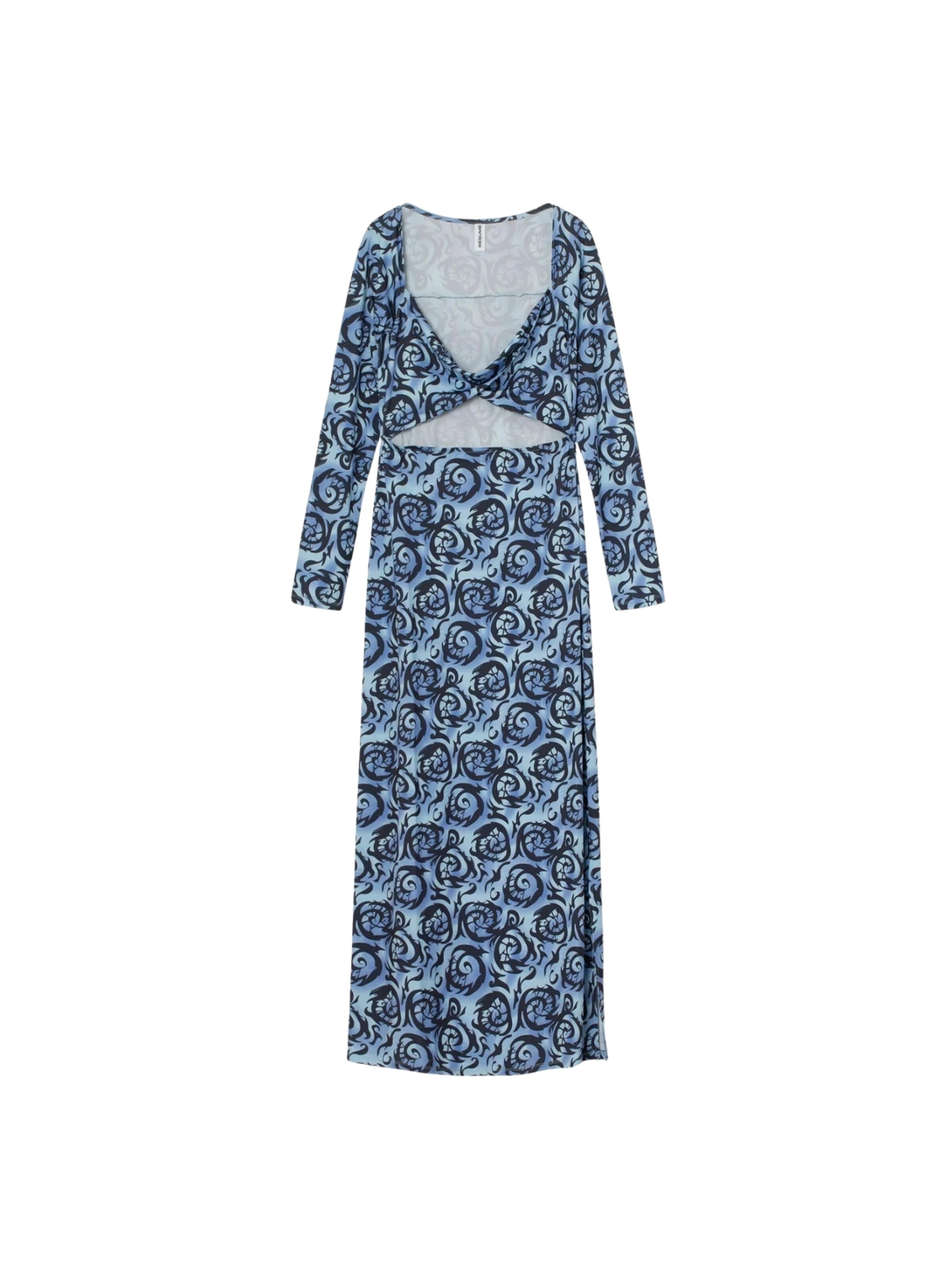 Résumé Robe ' AmeliaRS ' en bleu, Vue avec produit