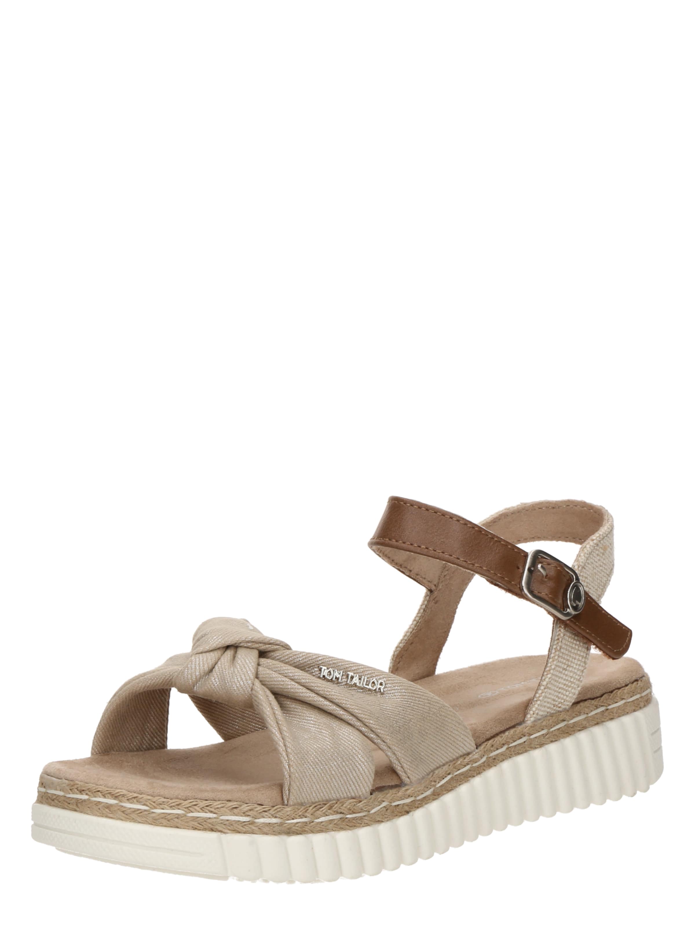 TOM TAILOR Sandali | bež barva: sprednja stran