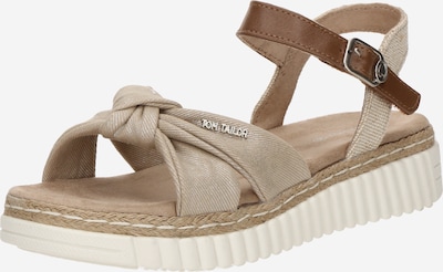 TOM TAILOR Sandale in 36 in hellbeige / braun, Produktansicht