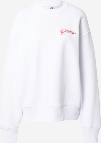 Vertere Berlin Sweatshirt 'DANCEFLOOR PHARMACY' in Wit: voorkant