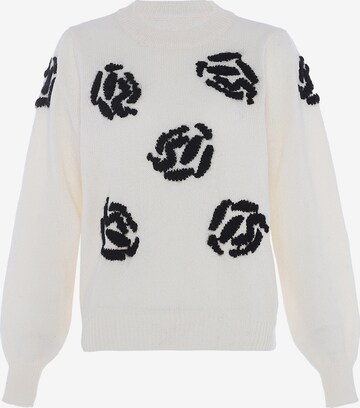 faina Sweater in White: front