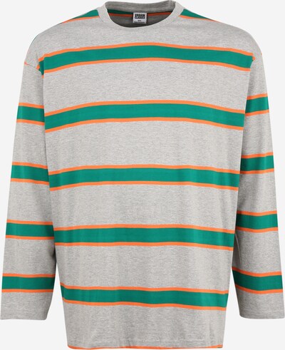 Tricou Urban Classics Plus Size pe gri deschis / verde / portocaliu, Vizualizare produs