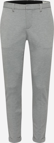 Regular Pantalon chino TOM TAILOR DENIM en gris : devant