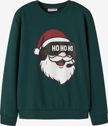 NAME IT Sweatshirt 'NKMVOLUF' in Green: front