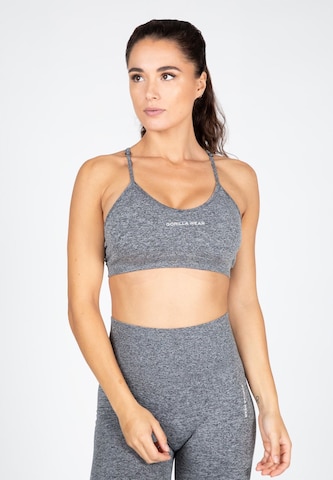 Gorilla Wear Bralette Sports bra 'Quincy' in Grey: front