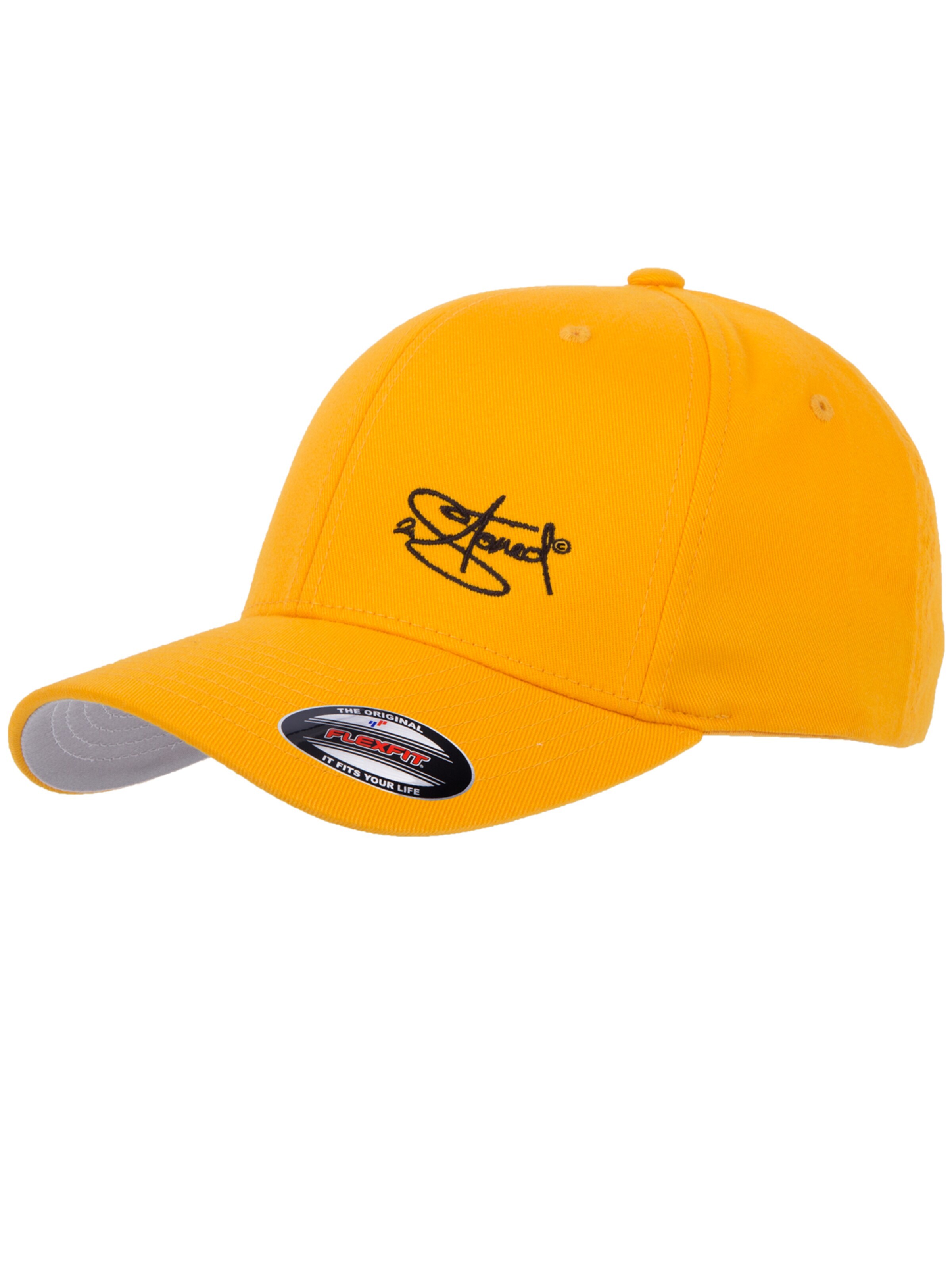 2Stoned Cap 'Flexfit Wooly Combed Classic' in Gold