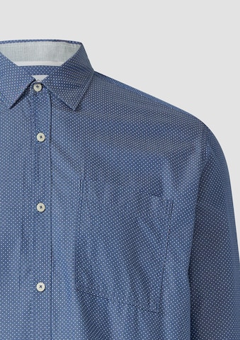s.Oliver Regular fit Button Up Shirt in Blue