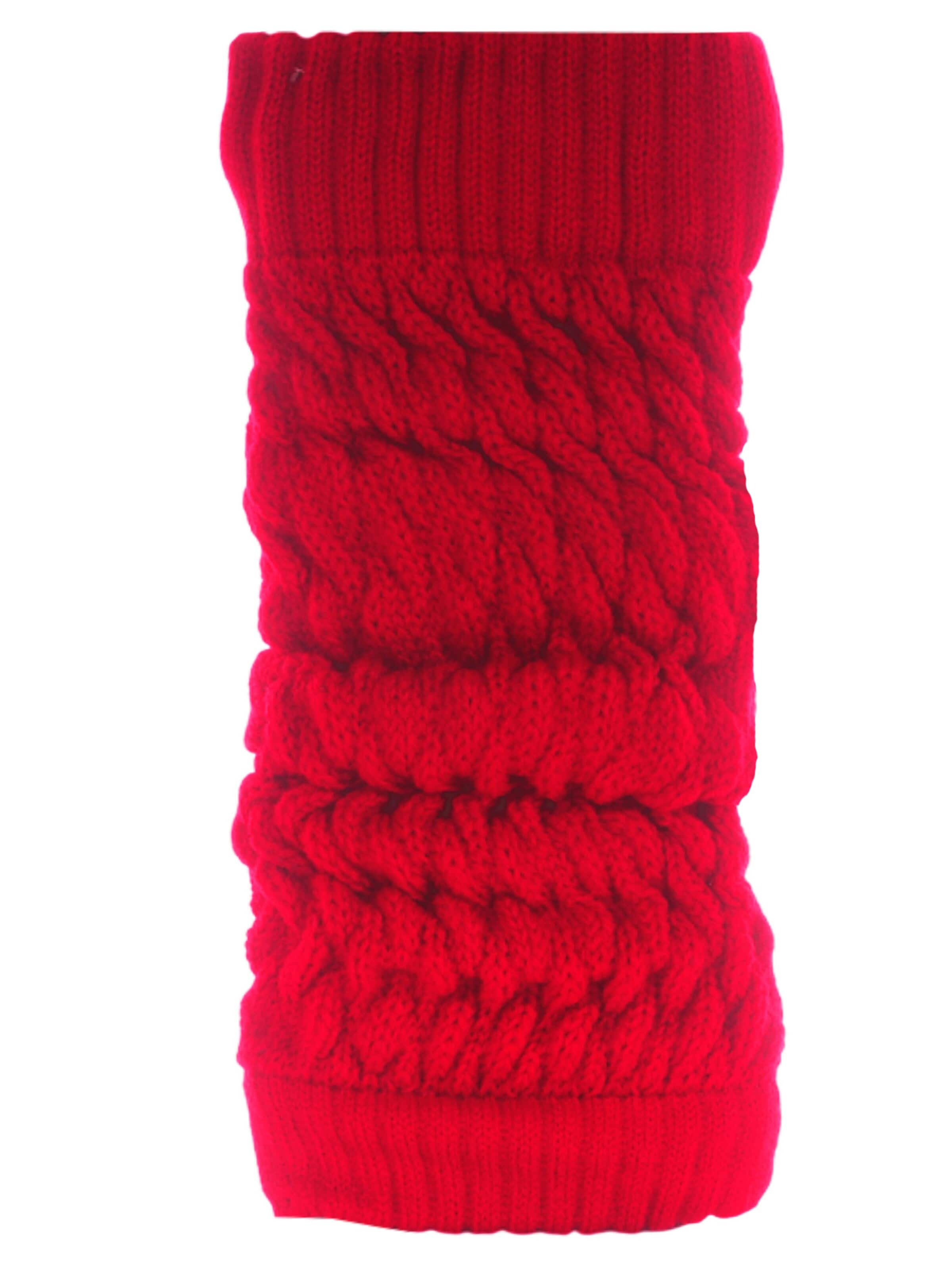 La Bortini Leg Warmers in Red: front