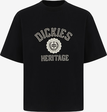 Tricou 'OXFORD' de la DICKIES pe negru: față