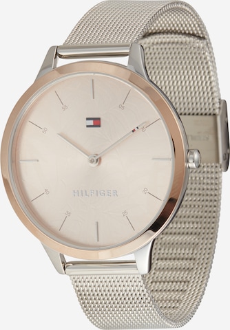 TOMMY HILFIGER Analogové hodinky – stříbrná: přední strana