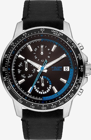 s.Oliver Analoog horloge in Zwart: voorkant