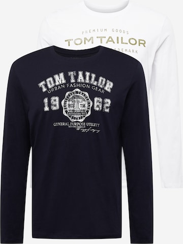 TOM TAILOR Shirt in Blue: front