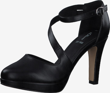 s.Oliver Γόβες slingback σε μαύρο: μπροστά