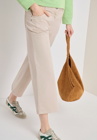 CECIL Wide Leg Hose 'Neele' in Beige