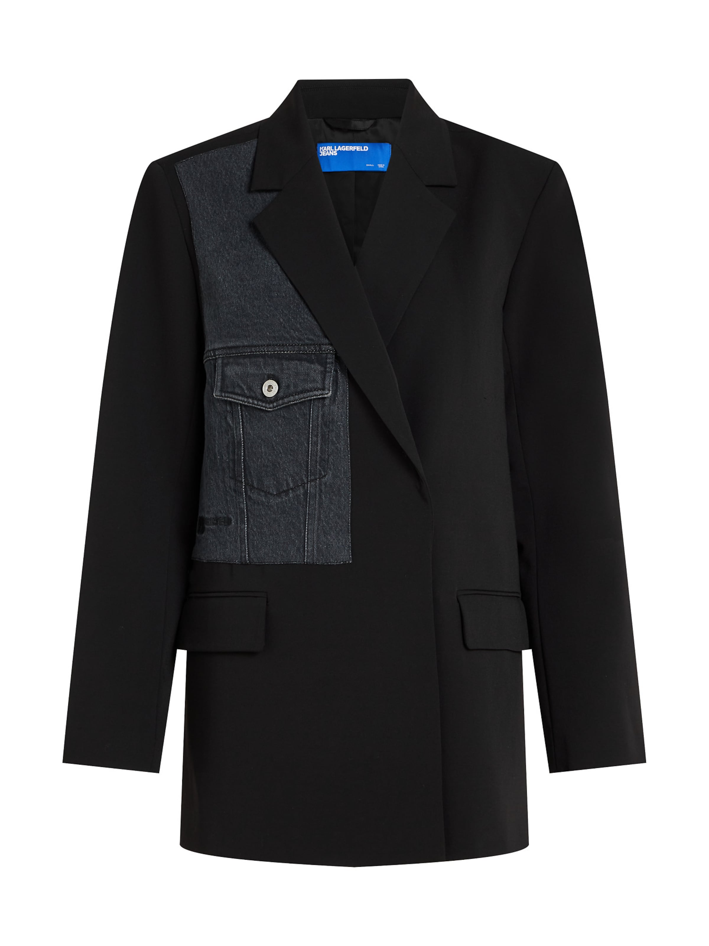 KARL LAGERFELD JEANS Демисезонная куртка в Черный: спереди