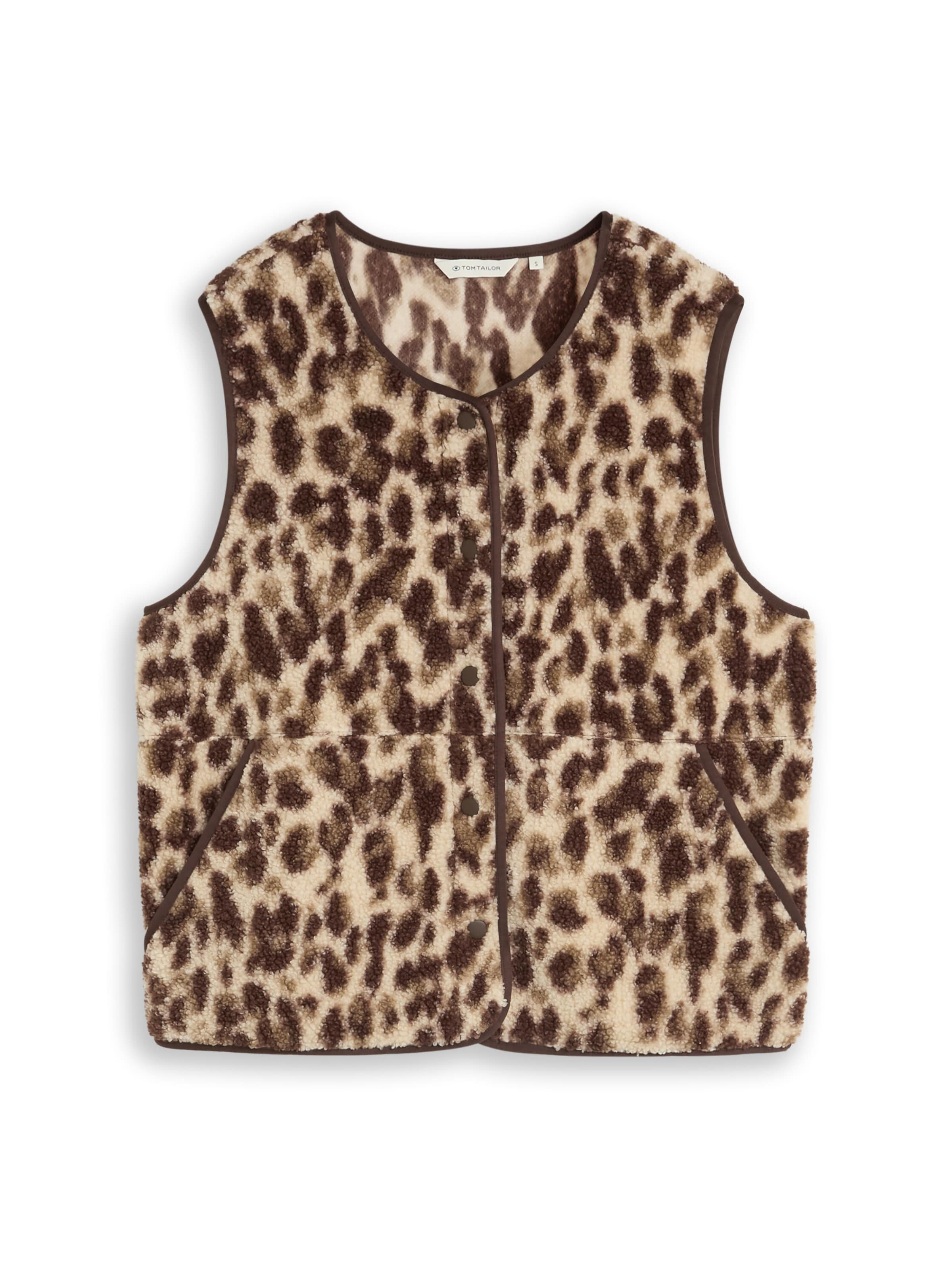 TOM TAILOR Bodywarmer in Beige: voorkant