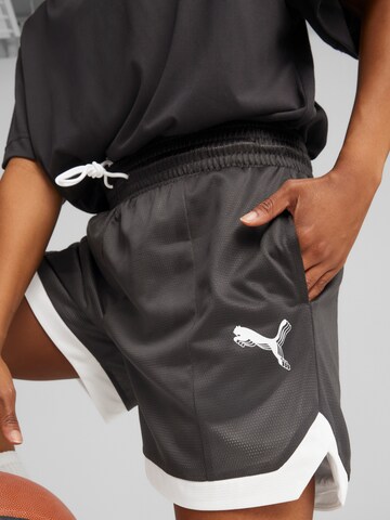 Regular Pantaloni sport de la PUMA pe negru