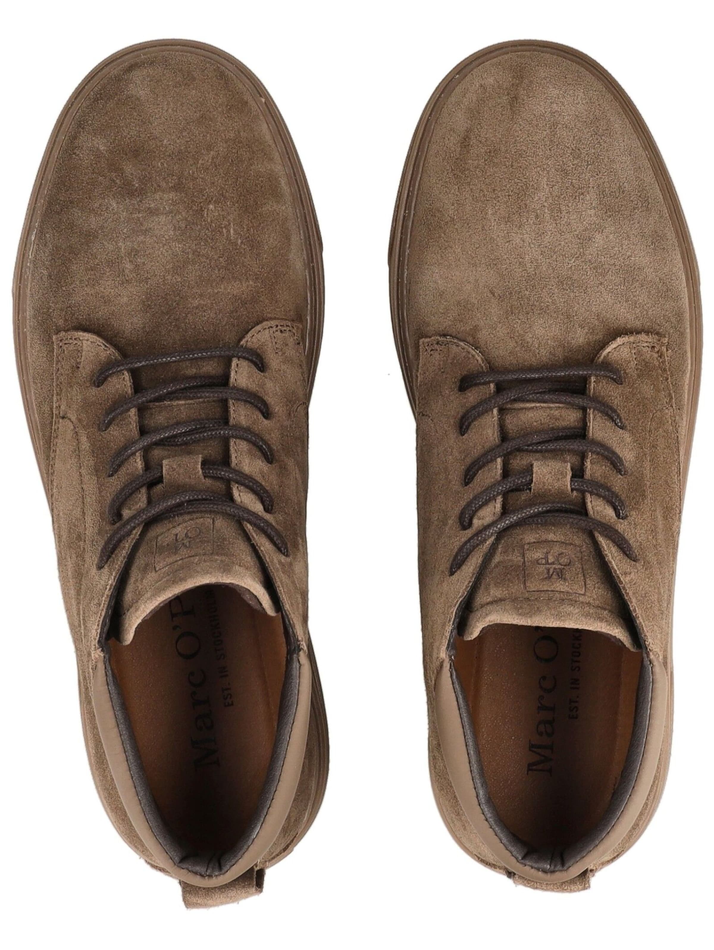 Marc O'Polo Lace-Up Boots in Grey