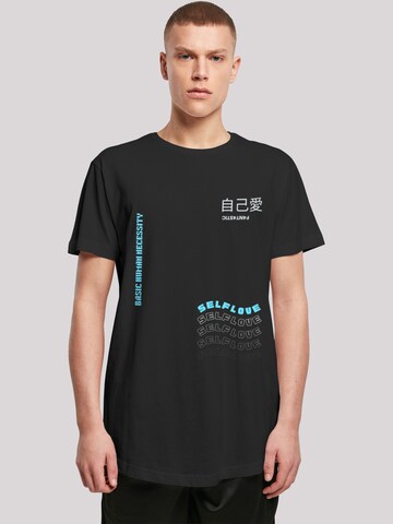 T-Shirt 'Self Love' F4NT4STIC en noir : devant