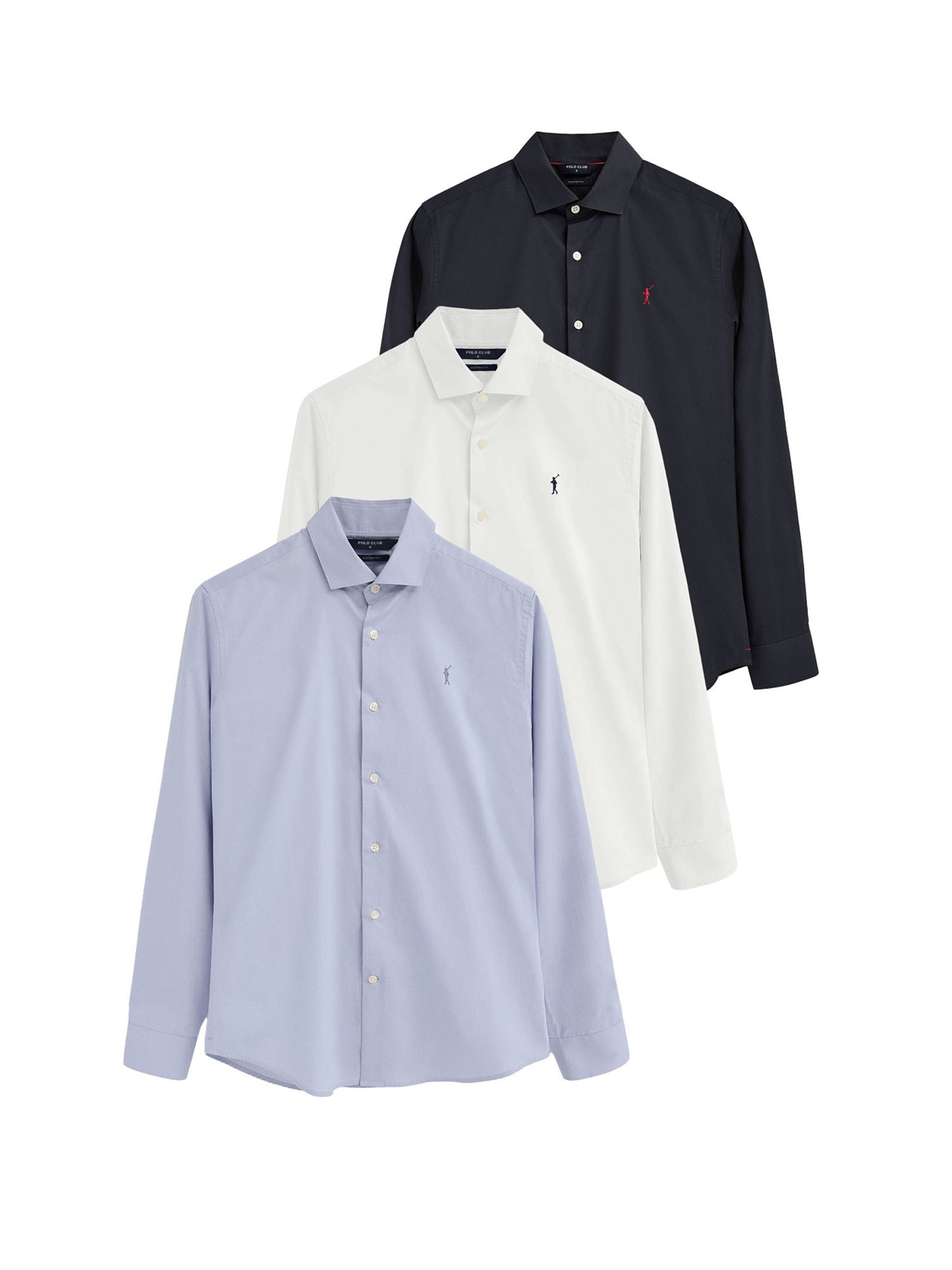 Polo Club Business Shirt in 47-48 in Blue / White, Item view
