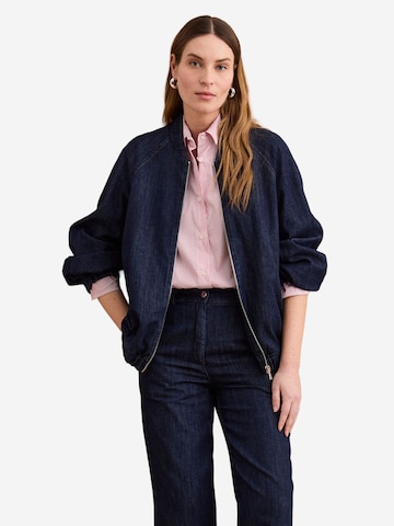 Veste mi-saison Il Lanificio en bleu : devant