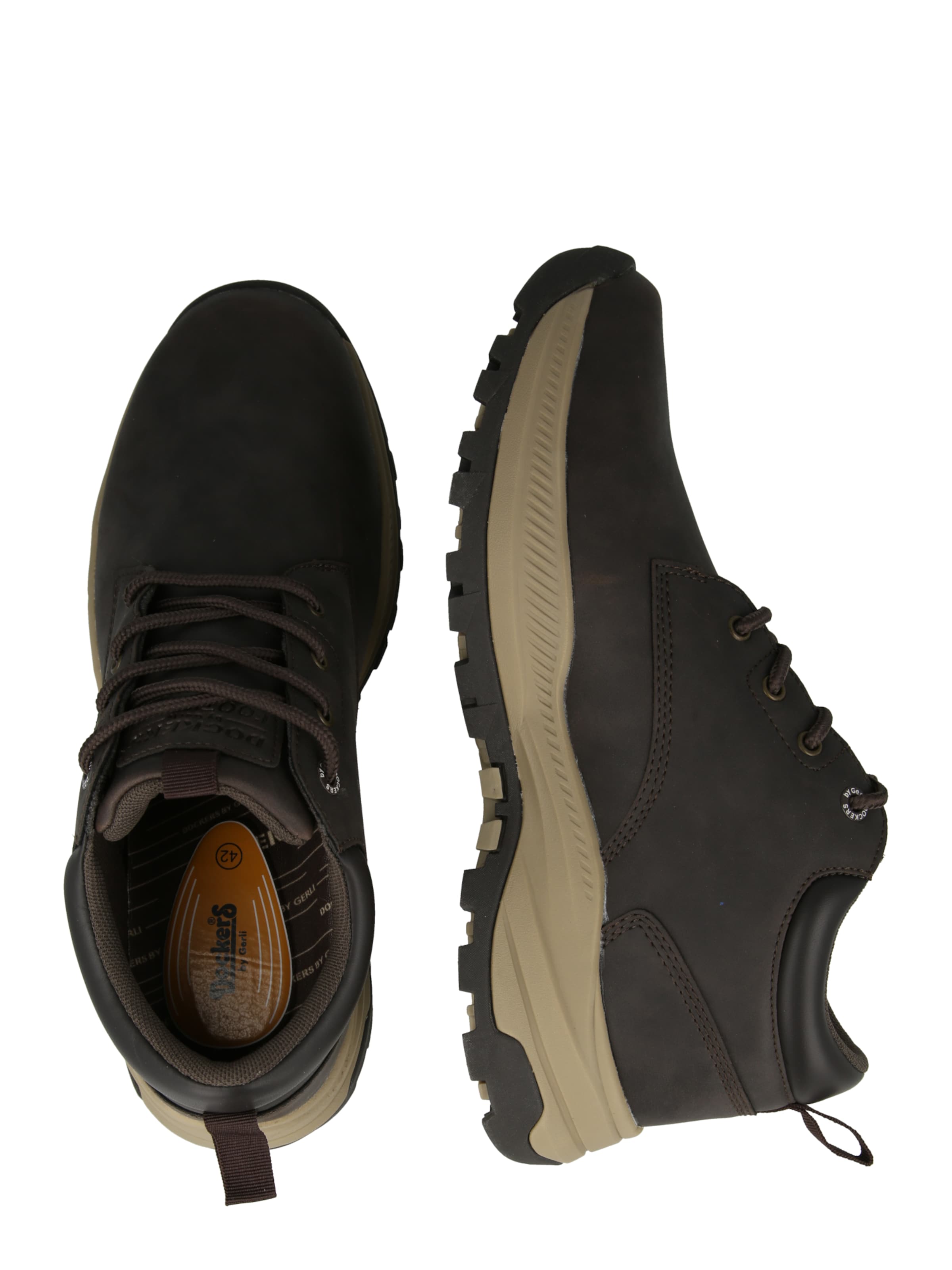 brūns Dockers by Gerli Sporta apavi ar šņorēm