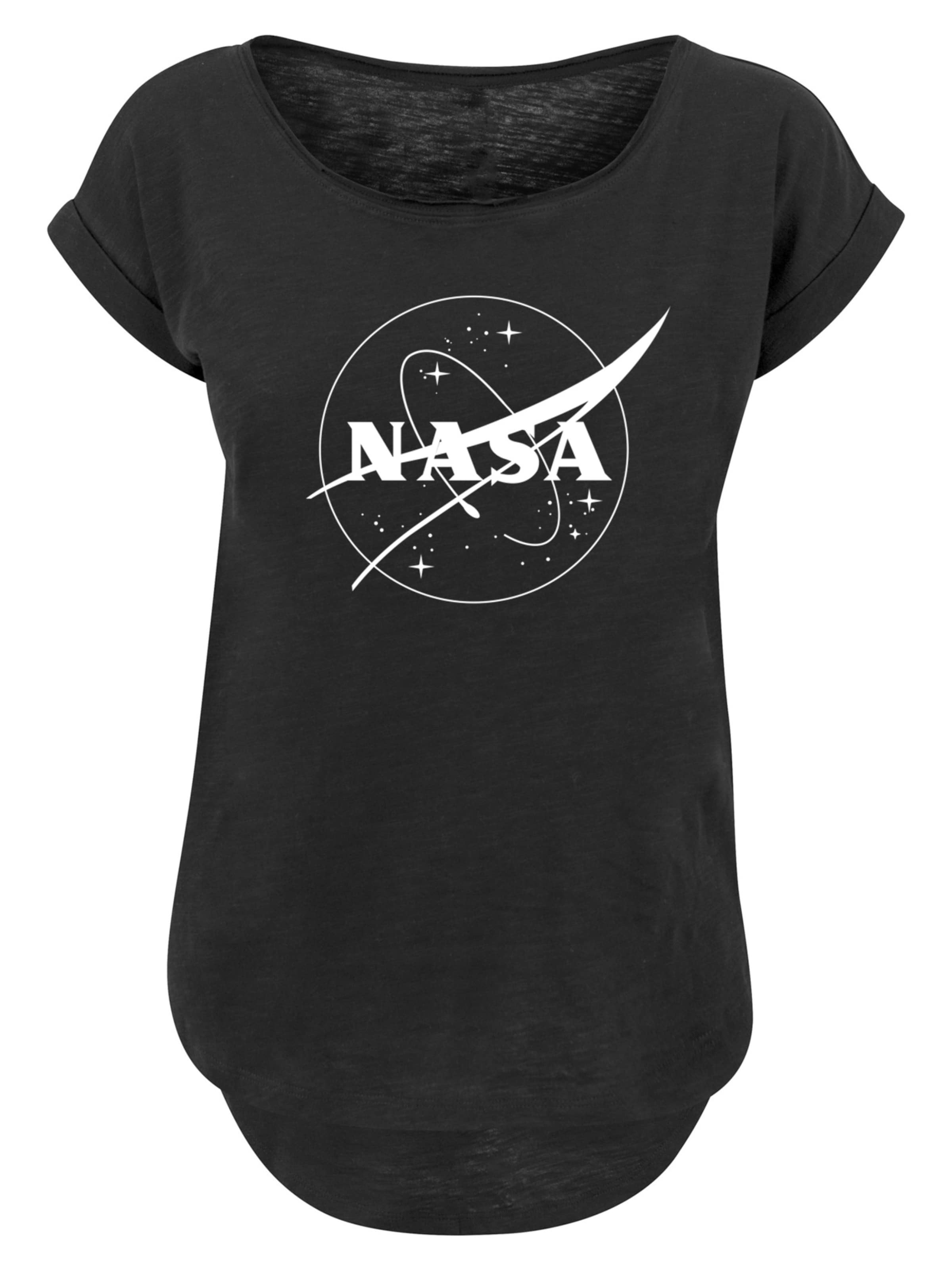 F4NT4STIC T-Shirt 'NASA Classic Insignia' in schwarz / weiß, Produktansicht