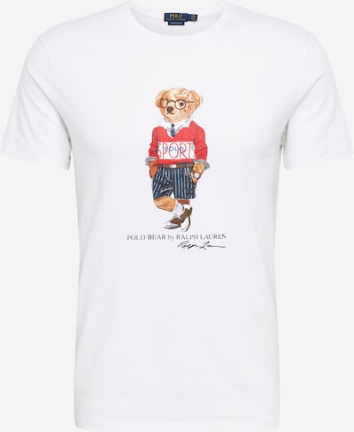 Tricou POLO RALPH LAUREN pe roșu / alb, Vizualizare produs