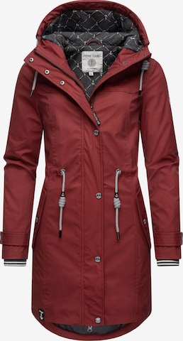 Peak Time Raincoat in Red: front