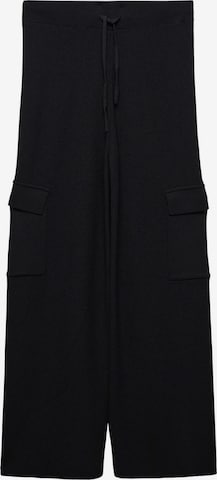 Wide leg Pantaloni cargo 'GLOVE' di MANGO in nero: frontale