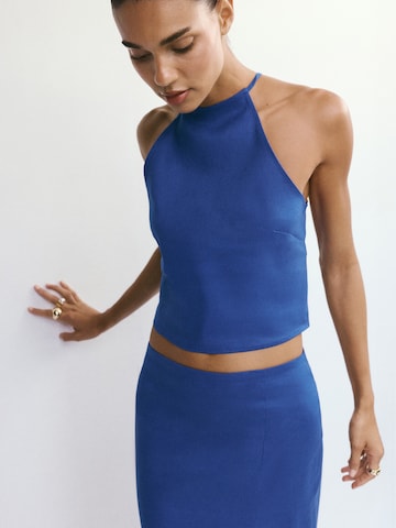 Jupe 'SANTORI' MANGO en bleu