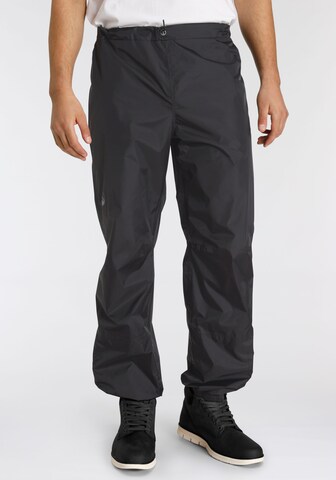 POLARINO Tapered Workout Pants in Black: front