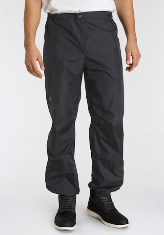 POLARINO Tapered Workout Pants in Black: front