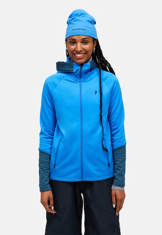 PEAK PERFORMANCE Sportjas in Blauw: voorkant