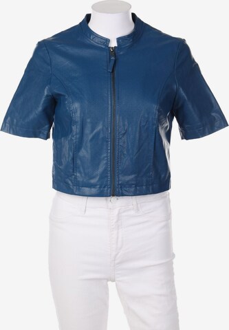 Sisley Kunstlederjacke XS in Blau: predná strana