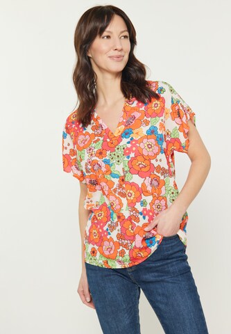 usha BLUE LABEL Blouse in Gemengde kleuren: voorkant