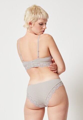 Skiny Triangle Bra in Grey